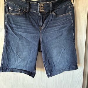 torrid Dark Indigo Denim Bermuda Shorts